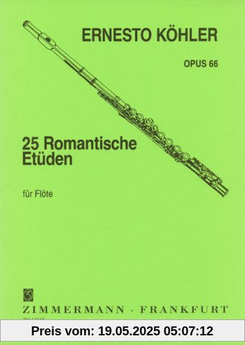 25 romantische Etüden op. 66 für Flöte solo