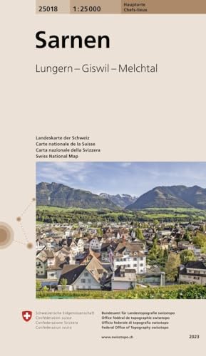 25018 Sarnen: Lungern – Giswil – Melchtal (Hauptorte 1:25 000, Band 25018) von swisstopo