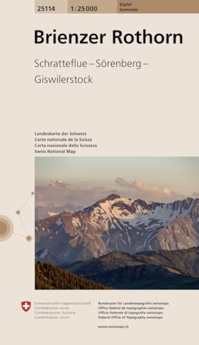 25114 Brienzer Rothorn: Schratteflue - Sörenberg - Giswilerstock (Gipfel 1:25 000, Band 25114) von swisstopo