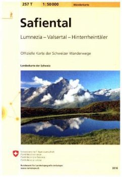 257T Safiental Wanderkarte von Bundesamt für Landestopografie Schweiz