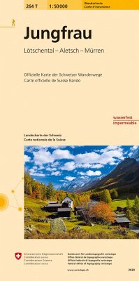 264T Jungfrau Wanderkarte von Bundesamt für Landestopografie Schweiz
