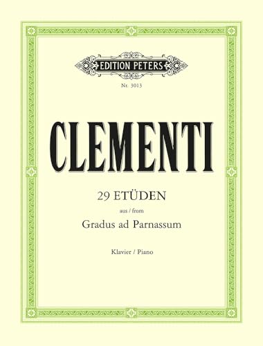 29 Studies from 'Gradus AD Parnassum': For Piano (Edition Peters)