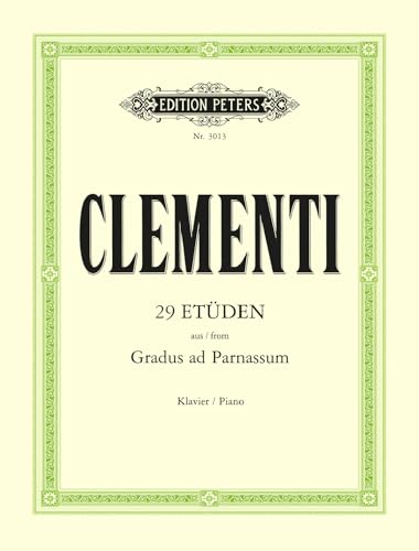 29 Studies from Gradus Ad Parnassum: For Piano (Edition Peters)