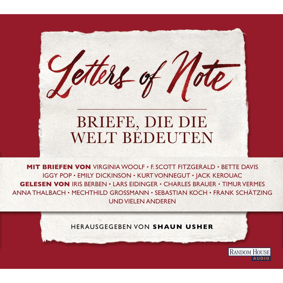 3 CDs Letters of Note von Random House