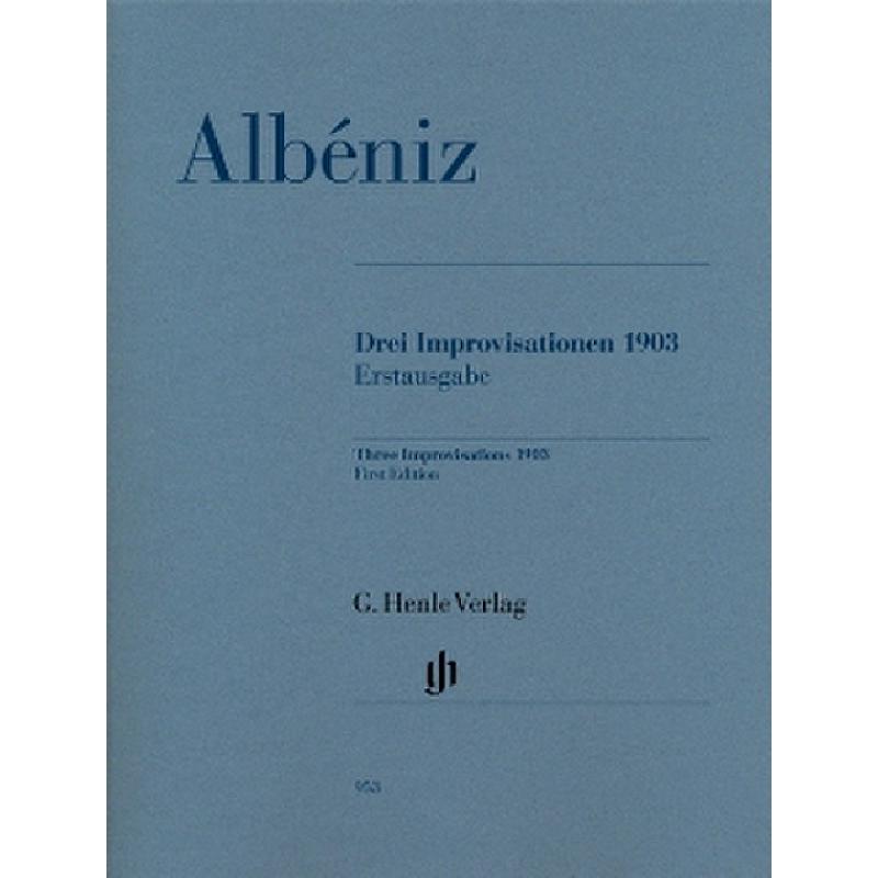 3 Improvisationen 1903 3 Improvisationen 1903