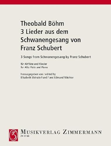 3 Lieder aus dem Schwanengesang von Franz Schubert: Altflöte und Klavier.