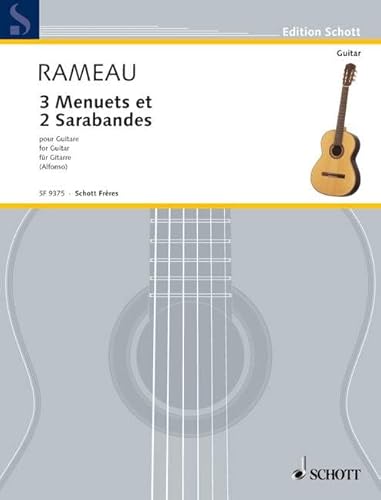 3 Menuets et 2 Sarabandes: Gitarre.: No. 35. Guitar. (Edition Alfonso) von Schott Frères