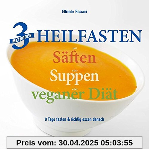 3 Methoden Heilfasten mit Säften oder Suppen oder veganer Diät: 8 Tage fasten plus richtig essen danach