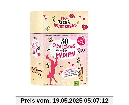 30 Challenges für mutige Mädchen - Frei, frech, wunderbar - für Mädchen ab 8 Jahren: Übungskarten für echte Girl-Power & Notizbuch für deine Gedanken und Träume
