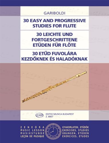 30 Easy and Progressive Studies for flute