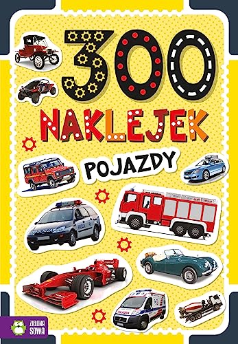 300 naklejek Pojazdy von Zielona Sowa