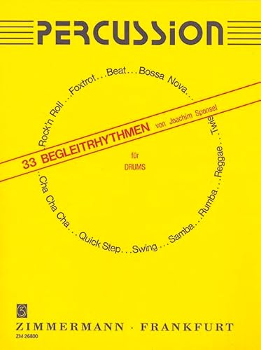 33 Begleitrhythmen. Schlagzeug