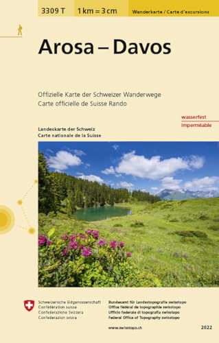 3309T Arosa - Davos Wanderkarte: Arosa - Davos - Chur - Lenzerheide - Klosters (Wanderkarten 1:33 333)
