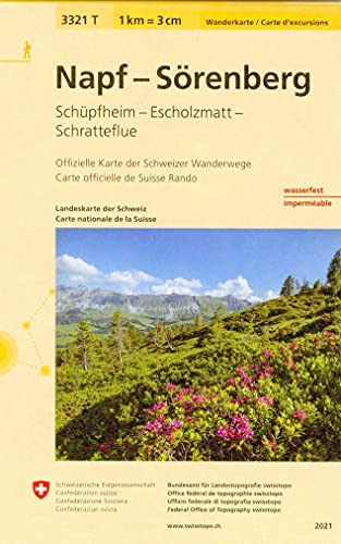 3321T Napf - Sörenberg Wanderkarte: Schüpfheim - Escholzmatt - Schratteflue (Wanderkarten 1:33 333) von Bundesamt für Landestopografie Schweiz