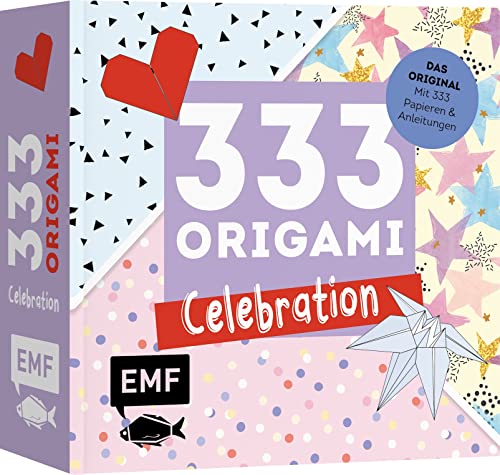 333 Origami – Celebration: Das Original – Mit 333 feinen Papieren & Anleitungen mit festlichen Motiven für Hochzeit, Geburtstag, Familienfeste und mehr von Edition Michael Fischer / EMF Verlag