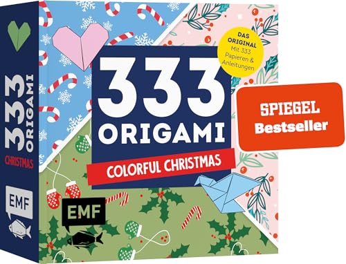 333 Origami – Colorful Christmas: Mit Anleitungen und 333 weihnachtlichen Papieren