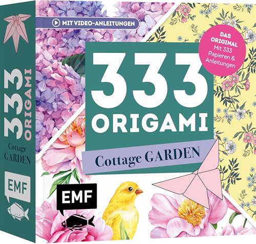 333 Origami – Cottage Garden – Wunderschöne Papiere falten für Blumen-Fans: Das Original: Mit Anleitungen, Videos und 333 Papieren: Hochwertiges Origami-Papier mit 40 verschiedenen floralen Mustern 333 Origami – Cottage Garden – Wunderschöne Papiere falten für Blumen-Fans: Das Original: Mit Anleitungen, Videos und 333 Papieren: Hochwertiges Origami-Papier mit 40 verschiedenen floralen Mustern von EMF