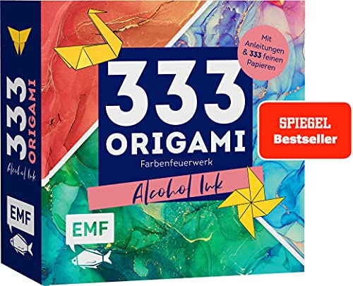333 Origami – Farbenfeuerwerk: Alcohol Ink: Das Original: Mit Anleitungen und 333 feinen Papieren 333 Origami – Farbenfeuerwerk: Alcohol Ink: Das Original: Mit Anleitungen und 333 feinen Papieren