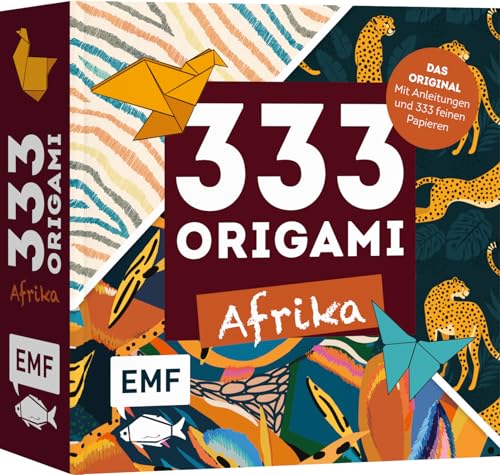 333 Origami – Faszination Afrika – Farbenfrohe Papiere falten: Das Original: Mit Anleitungen und 333 feinen Papieren: Hochwertiges Origami-Papier mit leuchtenden Ethno-Motiven von Edition Michael Fischer / EMF Verlag