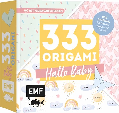 333 Origami – Hallo Baby – Niedliche Papiere zum Basteln von Mobiles, Alben, Karten: Das Original: Mit Anleitungen, Videos und 333 Papieren: Hochwertiges Origami-Papier mit 40 verschiedenen Mustern 333 Origami – Hallo Baby – Niedliche Papiere zum Basteln von Mobiles, Alben, Karten: Das Original: Mit Anleitungen, Videos und 333 Papieren: Hochwertiges Origami-Papier mit 40 verschiedenen Mustern