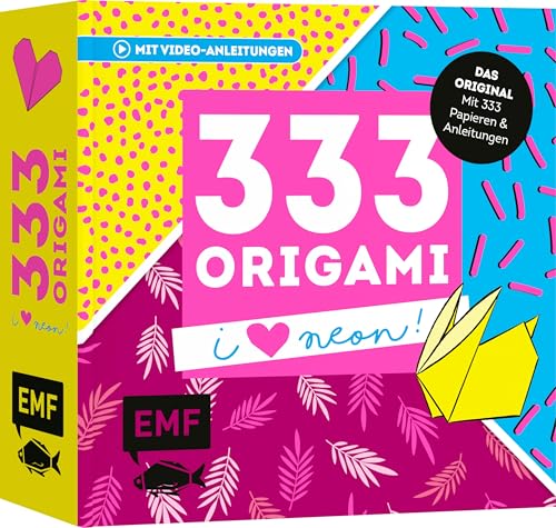 333 Origami – I love Neon!: Mit Anleitungen und 333 leuchtenden Papieren