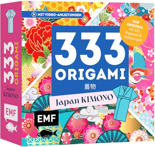 333 Origami – JAPAN Kimono – Zauberhaft asiatische Papiere falten: Das Original: Mit Anleitungen und 333 feinen Papieren: Hochwertiges Origami-Papier mit traditionellen Kimono-Mustern