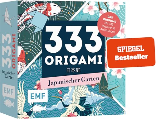 333 Origami – Japanischer Garten – Zauberschöne Papiere falten für Japan-Fans: Das Original: Mit Anleitungen und 333 feinen Papieren: Hochwertiges Origami-Papier mit Blüten-, Wasser- und Tiermotiven von Edition Michael Fischer / EMF Verlag