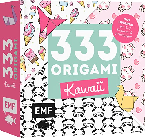 333 Origami – Kawaii: Das Original– Mit Anleitungen und 333 feinen Papieren – Hochwertiges Origami-Papier mit süßen Motiven