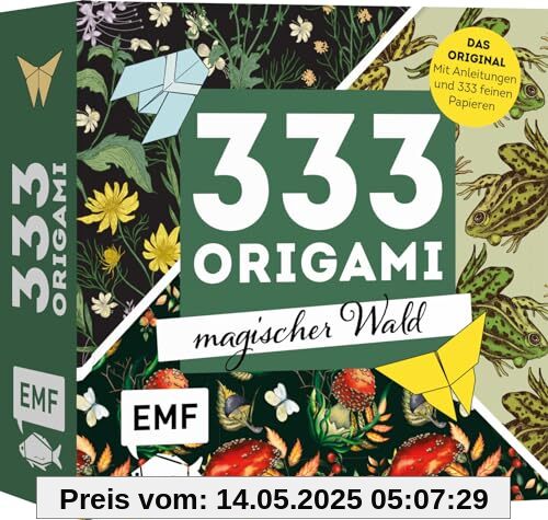 333 Origami – Magischer Wald | Zauberschöne Papiere falten: Das Original: Mit Anleitungen und 333 feinen Papieren: Hochwertiges Origami-Papier mit mystischen Natur-, Pflanzen- und Tiermotiven