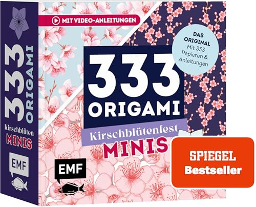 333 Origami Minis – Kirschblütenfest – Dein dekorativer Wendeblock zum kreativen Falten & Notieren: Mit Notizfunktion, Origami-Anleitungen und 333 hochwertigen Papieren im süßen Mini-Format 333 Origami Minis – Kirschblütenfest – Dein dekorativer Wendeblock zum kreativen Falten & Notieren: Mit Notizfunktion, Origami-Anleitungen und 333 hochwertigen Papieren im süßen Mini-Format von Edition Michael Fischer / EMF Verlag
