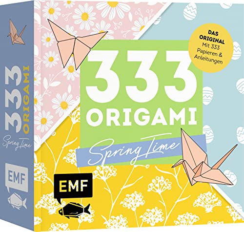 333 Origami – Spring Time – Zauberschöne Papiere falten für Frühling & Ostern: Das Original – Mit Anleitungen und 333 feinen Papieren – Hochwertiges ... wunderschönen Motiven für Frühling und Ostern