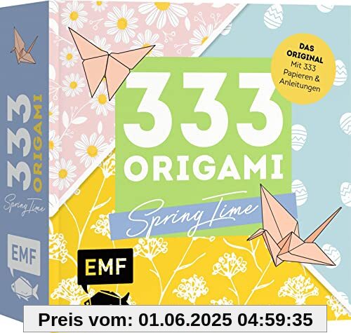 333 Origami – Spring Time: Das Original – Mit Anleitungen und 333 feinen Papieren – Hochwertiges Origami-Papier mit wunderschönen Motiven für Frühling und Ostern