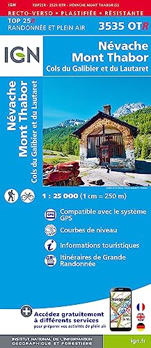 Névache / Mont Thabor / Cols du Galibier & Lautaret (3535OTR) (TOP 25R) von Institut Geographique National