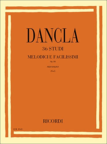 Etudes mélodiques et faciles (36) Op.84 - Violon von Ricordi
