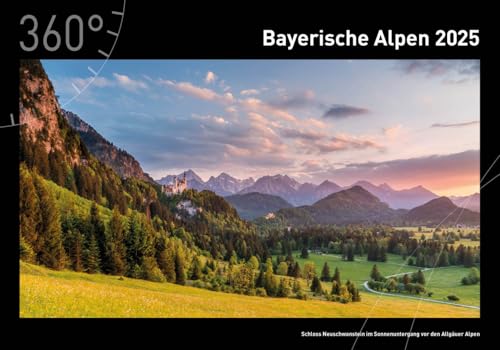 360° Bayerische Alpen Premiumkalender 2025 (360° Premiumkalender 2025: (50 x 35 cm))