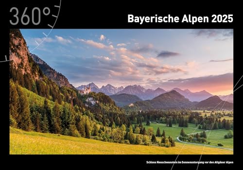 360° Bayerische Alpen Premiumkalender 2025 (360° Premiumkalender 2025: (50 x 35 cm))