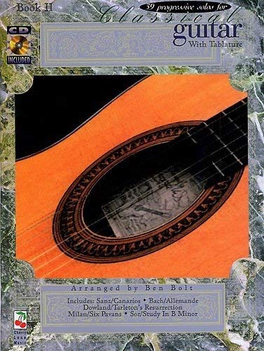39 Progressive For Classical Guitar Book 2 (Book & CD): Noten, CD für Gitarre (Thirty-Nine Progressive Solos for Classical Guitar): Book II