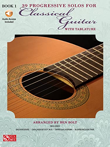 39 Progressive Solos For Classical Guitar Book 1 Tab Book (Thirty-Nine Progressive Solos for Classical Guitar)
