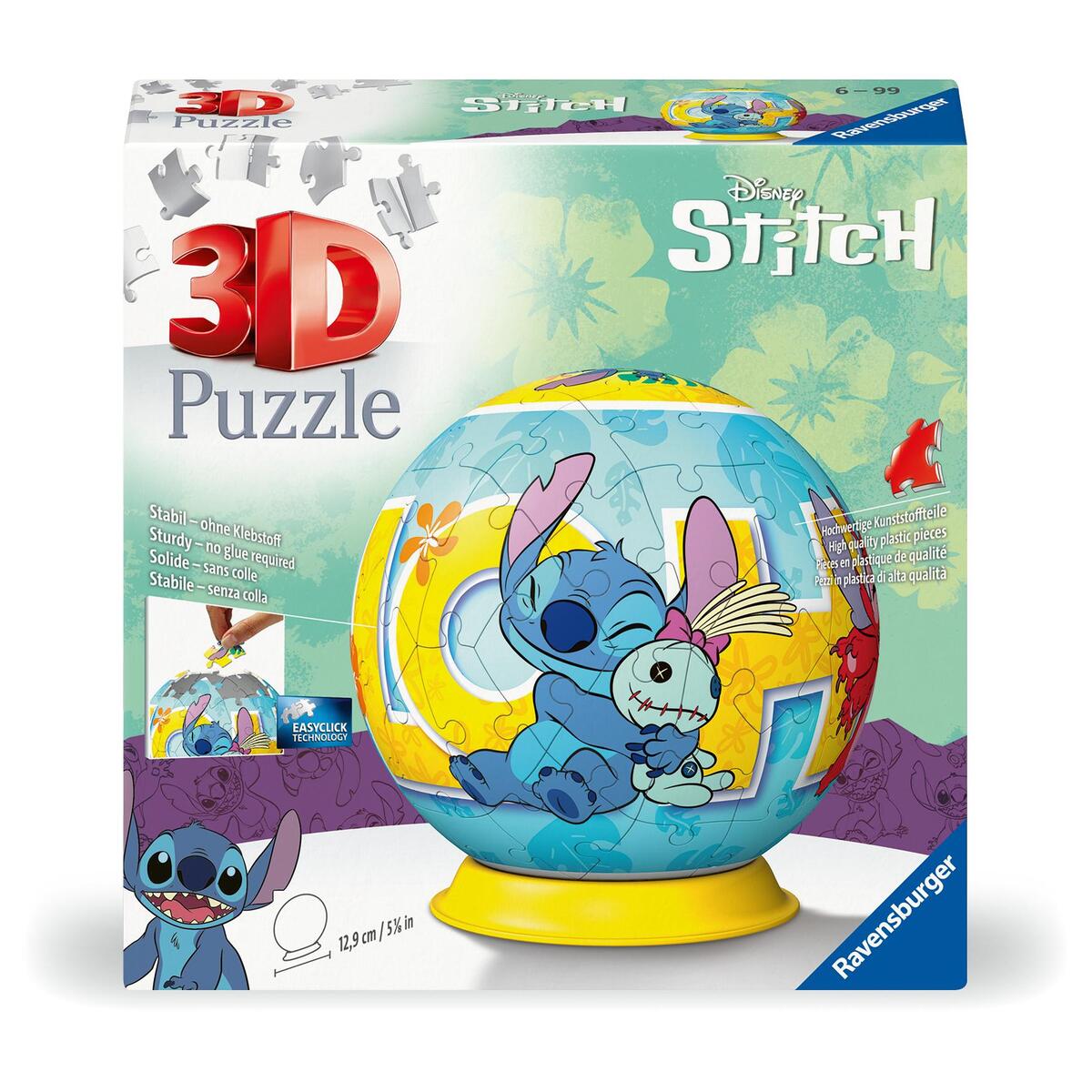 3D Puzzle-Ball Disney Stitch von Ravensburger Spieleverlag