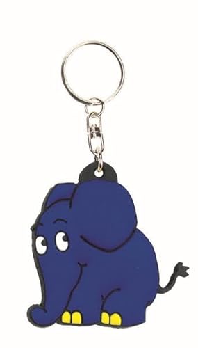 3D-Schlüsselanhänger "Der blaue Elefant" aus der Sendung mit der Maus: mit Schlüsselring, 4 cm (Die Maus)