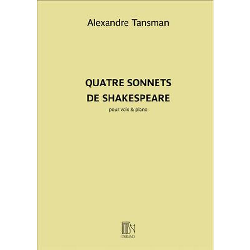 4 Sonnets de Shakespeare
