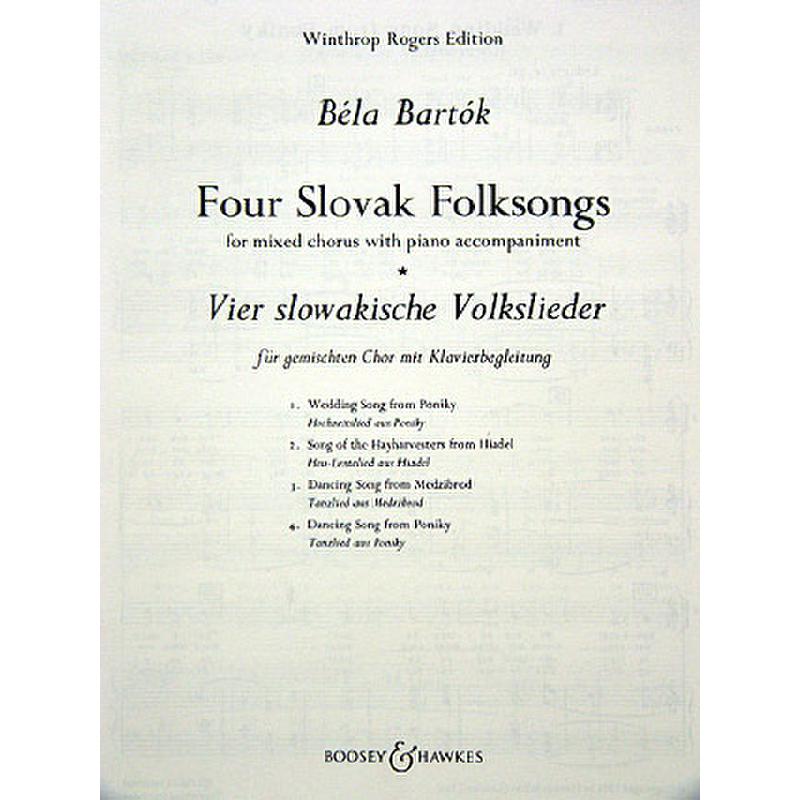 4 slowakische Volkslieder