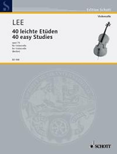 40 leichte Etüden in der ersten Lage op.70, Violoncello: Mit 2. Stimme, für den Lehrer zu spielen
