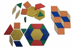 40 geometrische Legeplättchen aus RE-Wood® von Wissner