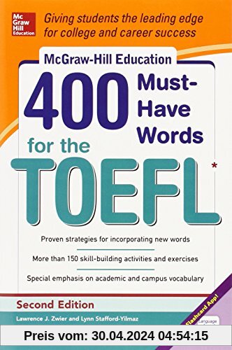 400 Must Have Words for the TOEFL (Mcgraw-Hill Education)