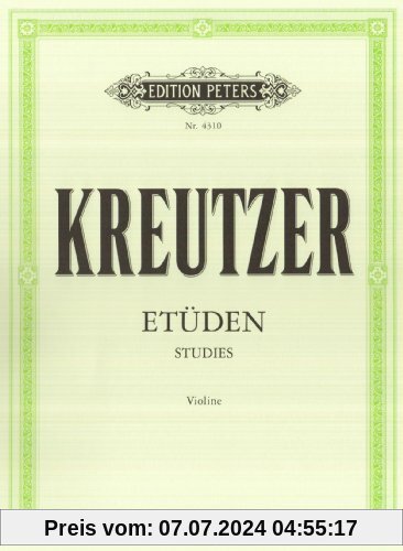 42 Etüden (Capricen): für Violine Solo