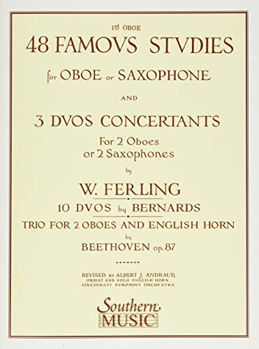 48 Famous Studies, (1st and 3rd Part): Oboe von Southern Music Company
