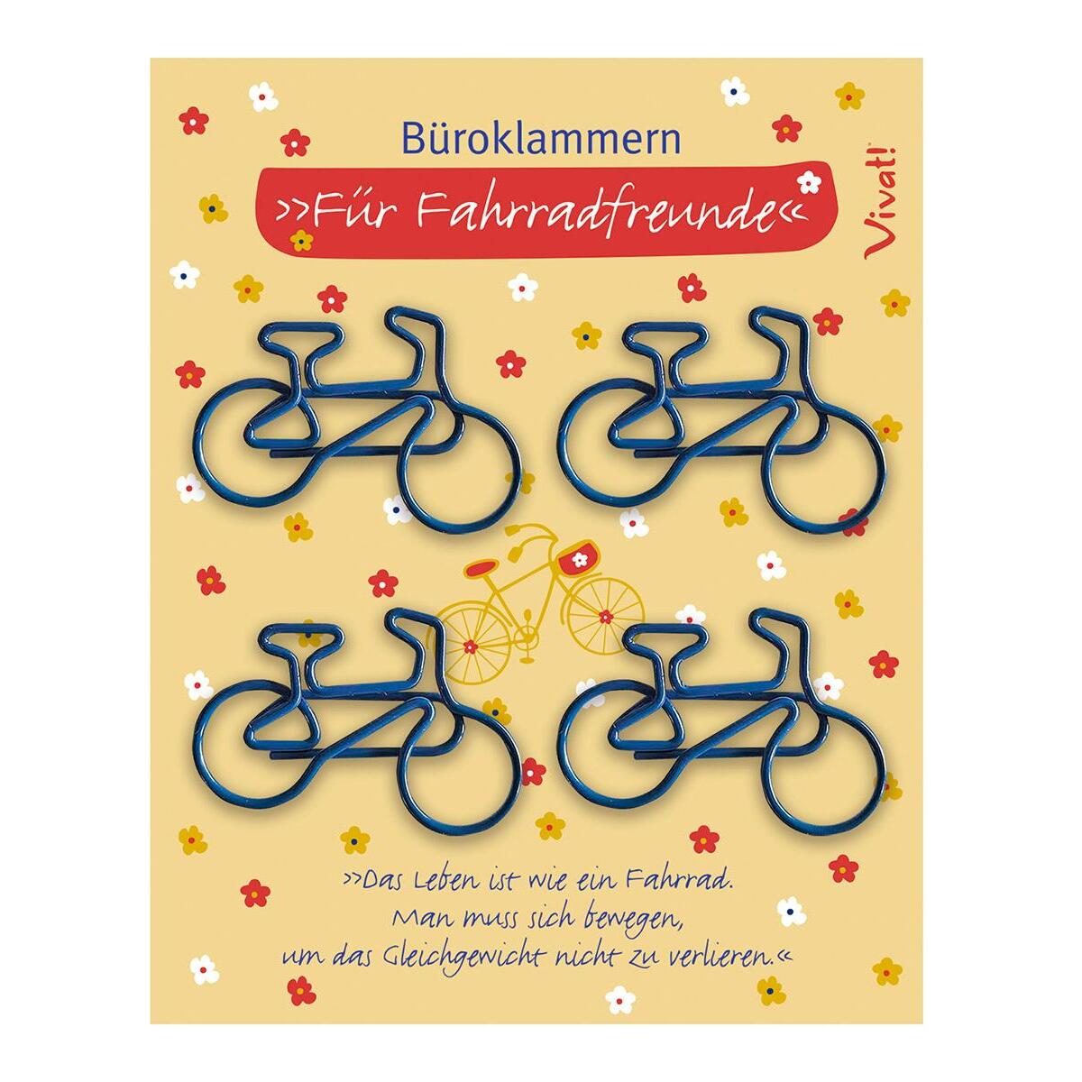 4er-Set Büroklammern »Fahrradfreunde« von St. Benno Verlag