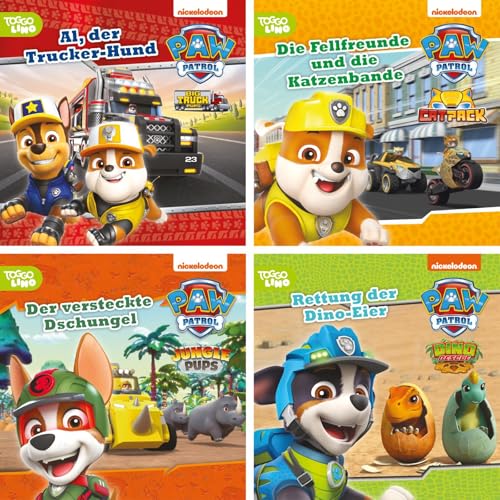 4er-Set Maxi-Mini 49: PAW Patrol: 4 Vorlesegeschichten mit den Fellfreunden | TV-Folgen im Mitnahmeformat spannend nacherzählt für Kinder ab 3 Jahren (Nelson Maxi-Mini) von Nelson