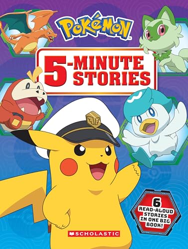 5-Minute Stories: Pokémon: Sprigatito's Rescure; Fuecocohas a Snack; Training with Captain Pikachu; Welcome to Paldea; Teamwork Training (5-Minute Stories Pokemon) von Scholastic Inc.